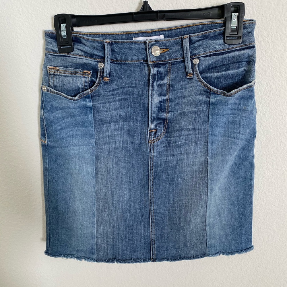 Good American denim mini skirt size 4